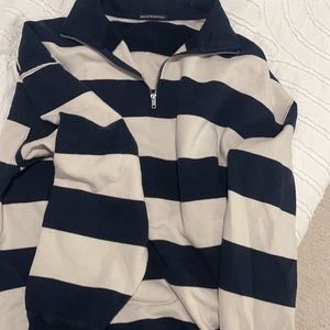 Brandy Melville Striped Missy Sweatshirt